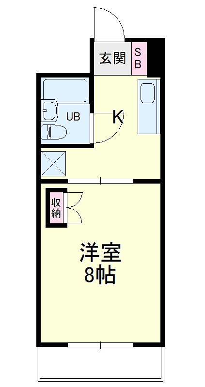 すみれ館Ⅲ 402号室 間取り