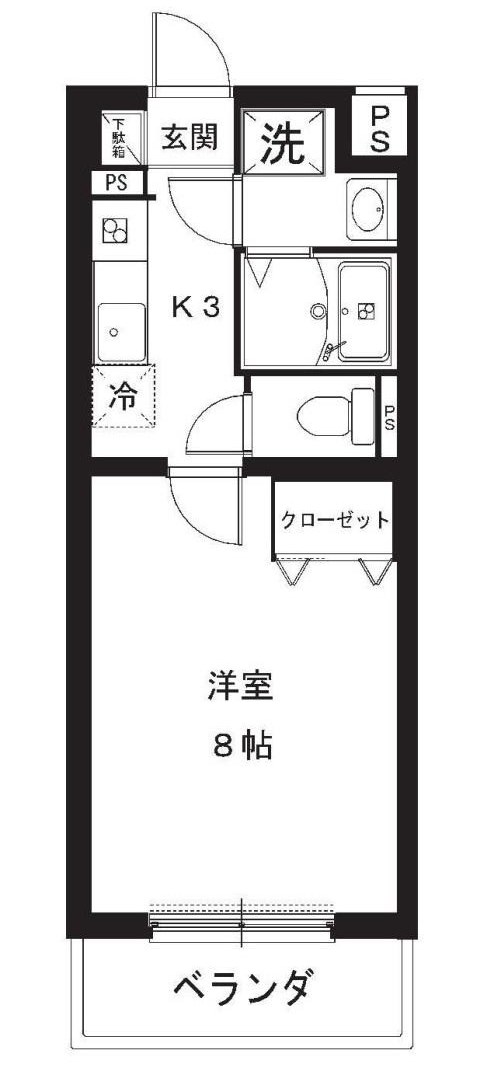 ユウマリノ 401号室 間取り