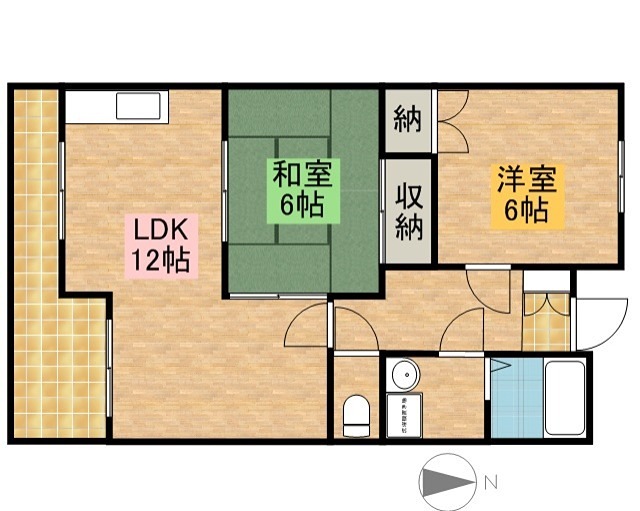 コスモスＢ 間取り図