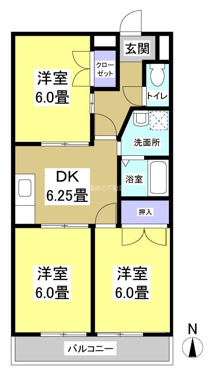 サンレイク和泉 405号室 間取り