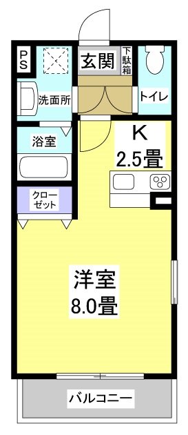 アーバン・エトワール 101号室 間取り