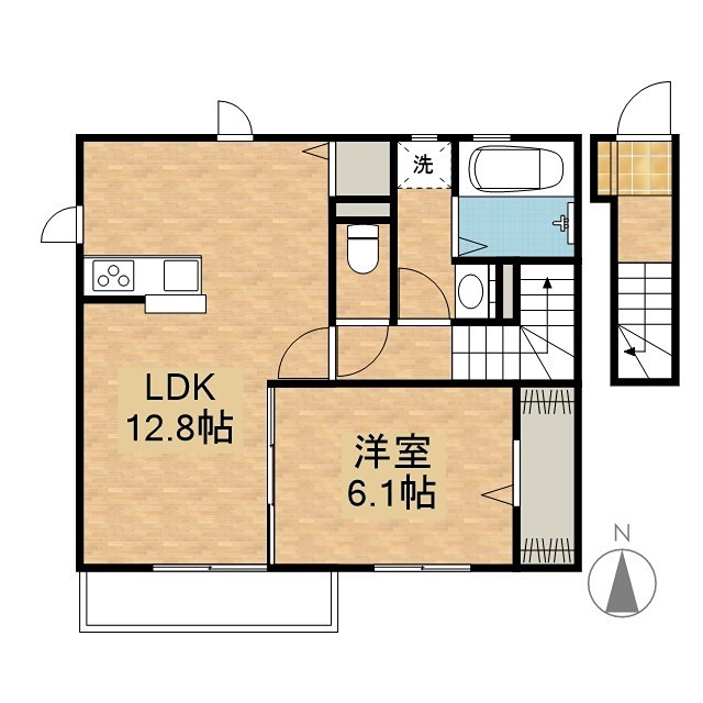プランタⅡ 202号室 間取り