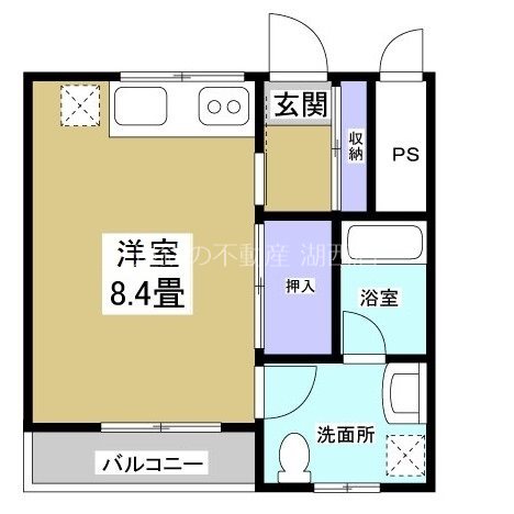 レイク東名Ⅴ 101号室 間取り