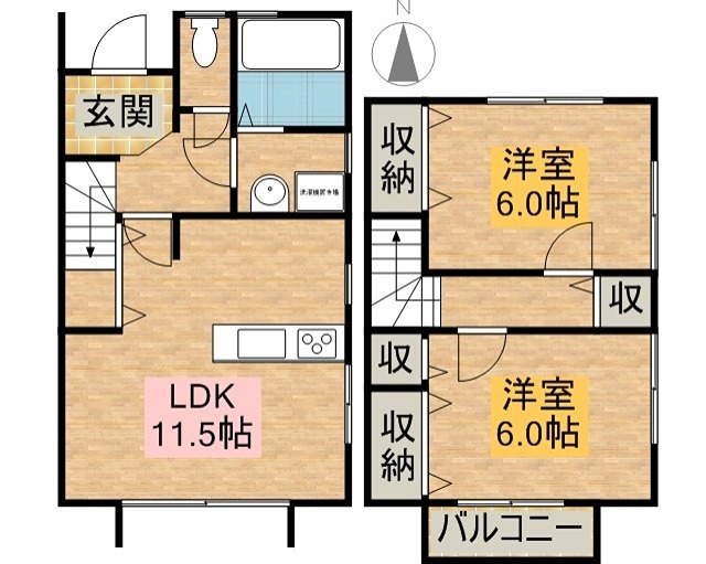サウスフラットⅡ 間取り