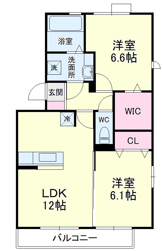 Richesse（リシェス）C 201号室 間取り