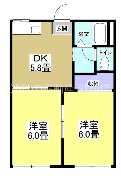 メゾン谷上Ａ 201号室 間取り