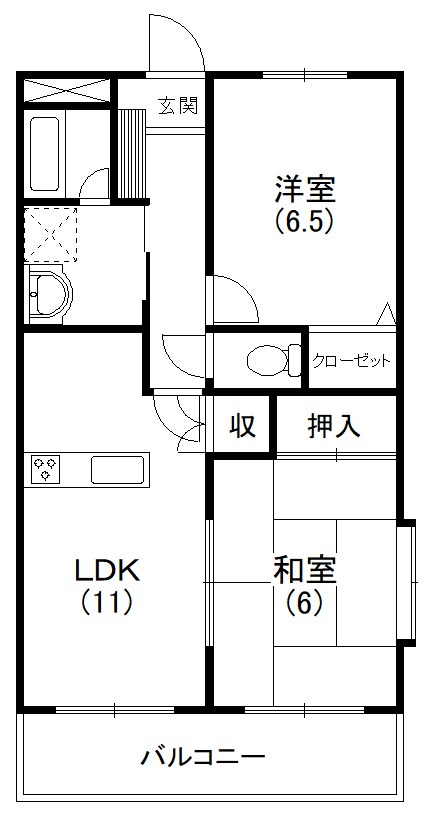 フェリス南平 401号室 間取り