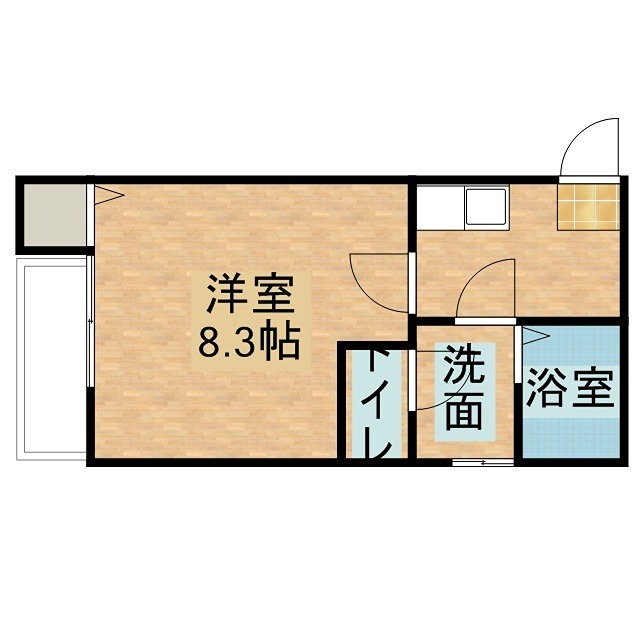 クレフラスト鴨江 201号室 間取り