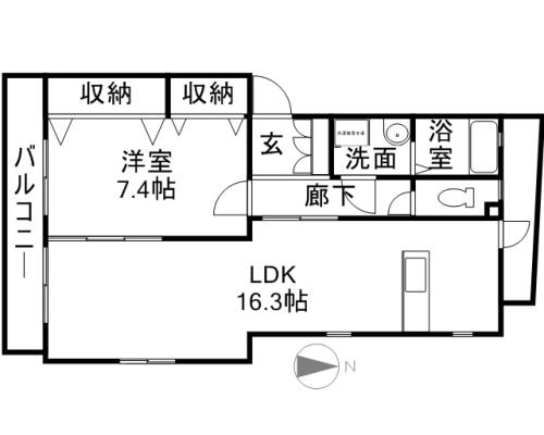 ブルーメ佐鳴台 101号室 間取り