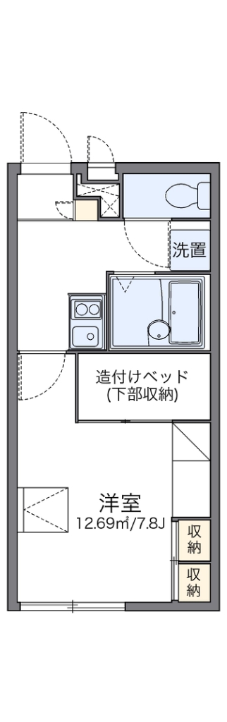 レオパレスサニーハウス 110号室 間取り