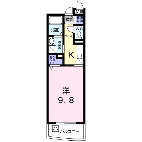 シーガル　Ⅰ 207号室 間取り