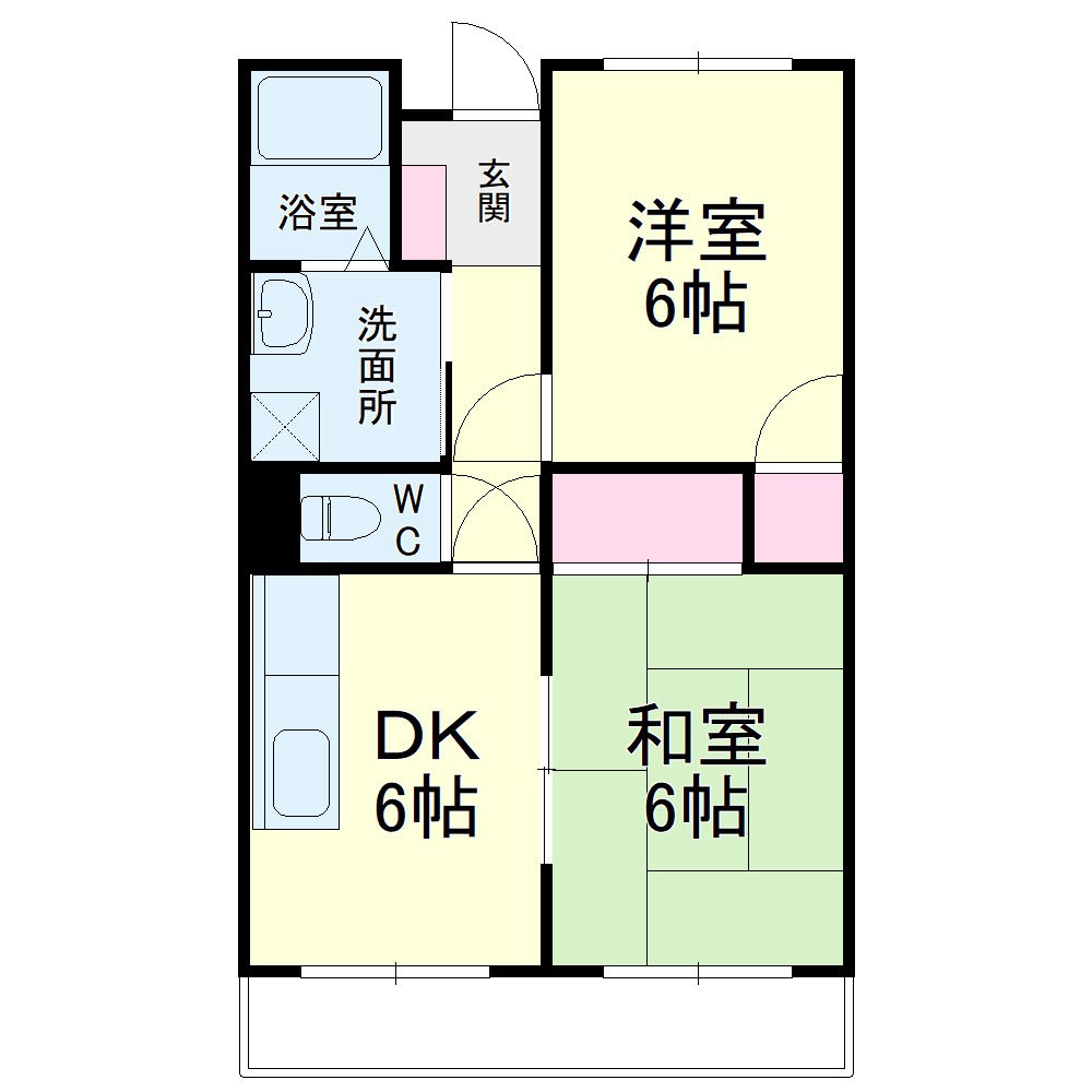東海ホーム鴨江 103号室 間取り