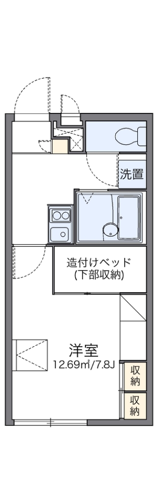 レオパレスサニーハウス 202号室 間取り