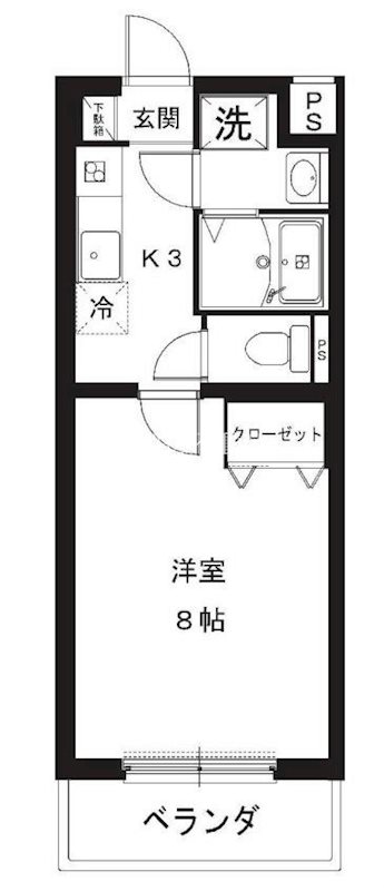 NAVONA 106号室 間取り