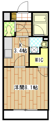 Maple 101号室 間取り