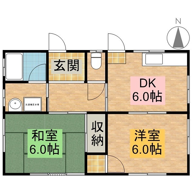 増楽町１７９１貸家 間取り