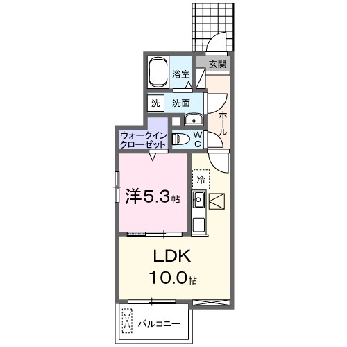 シェリール 103号室 間取り