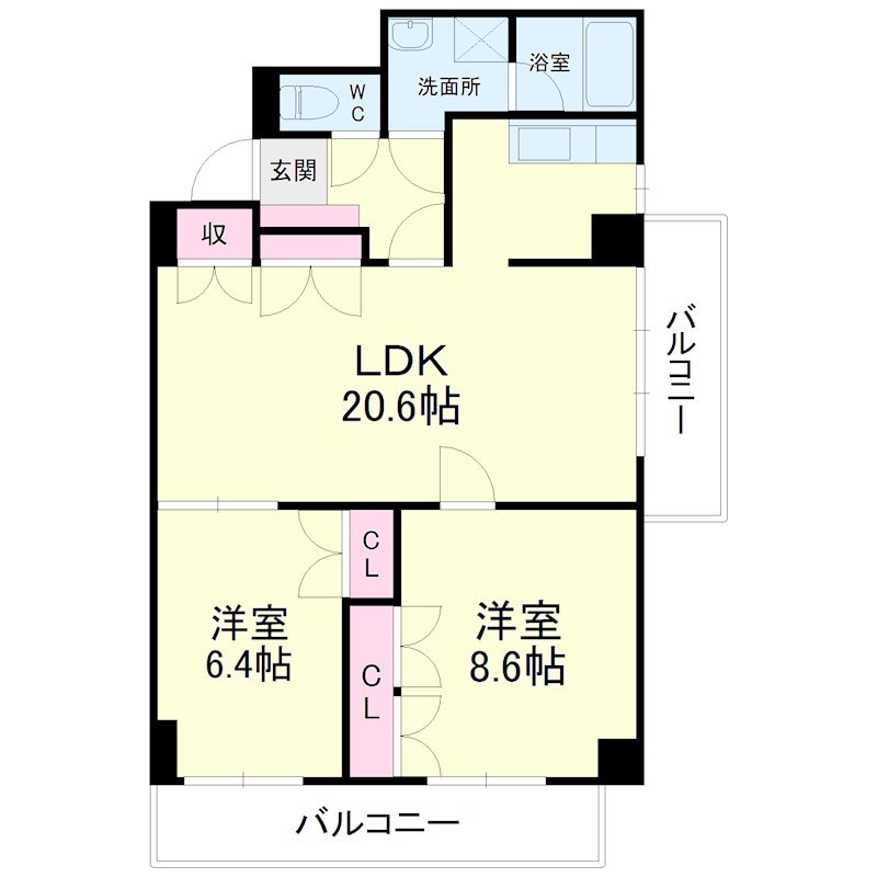上浅田レジデンス 間取り