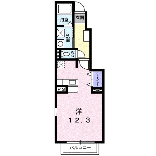 ＣＡＳＡ・ＦＥＬＩＣＥ　Ａ 間取り