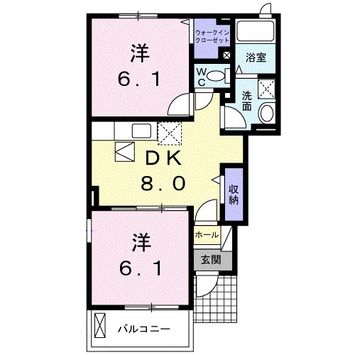 グレイスタウン丸領Ｃ 間取り