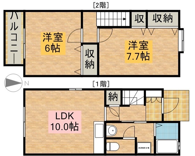 テラスハウス吉田山 C号室 間取り
