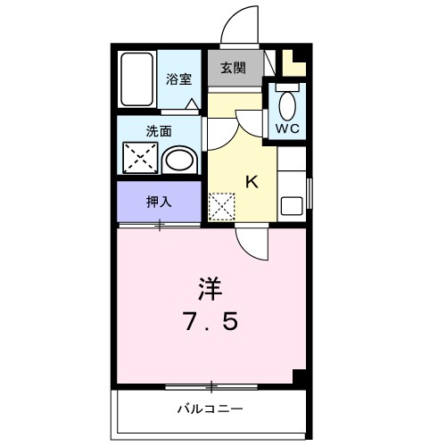 メゾンリパーク 201号室 間取り