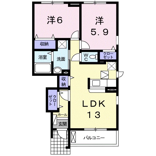 ＭＵＬＢＥＲＲＹ　ＣＯＵＲＴ 間取り