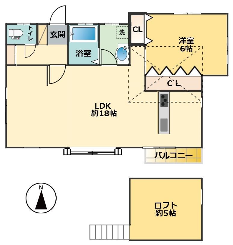 Y’ｓ HOUSE 2階号室 間取り