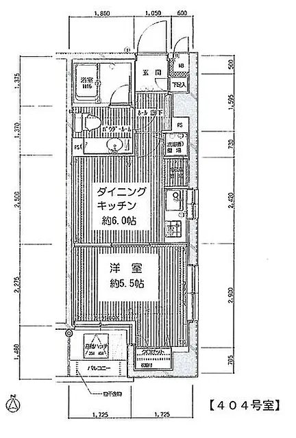 アルクス自由が丘 404号室 間取り