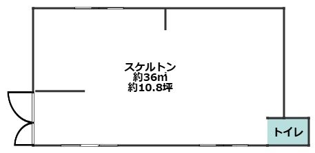 北千束1-37-2店舗  間取り図