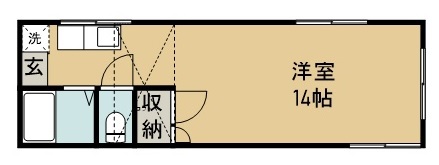 ハミングエイト 205号室 間取り