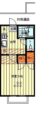 ベラ 103号室 間取り