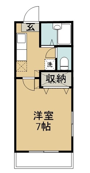 パルコール旭ヶ丘 105号室 間取り