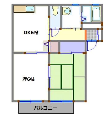 パディ弐番館 202号室 間取り