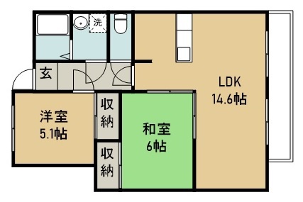 ドリームＡ 201号室 間取り