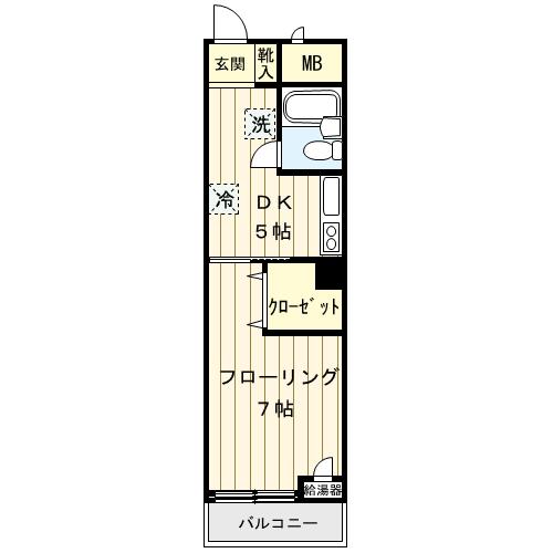 錦町チサンマンション 607号室 間取り
