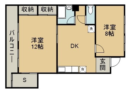 五橋ビル 201号室 間取り