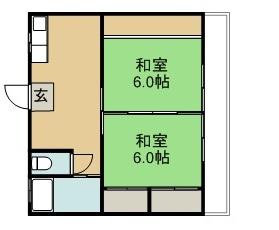 ファミール小田原 202号室 間取り