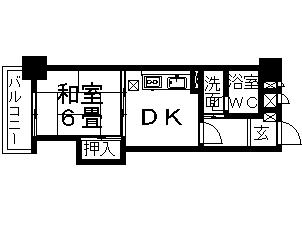 ダイアパレス北六番丁 605号室 間取り