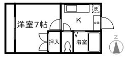 センチュリー旭ヶ丘Ⅲ 203号室 間取り