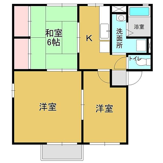 シティハイムカトレア 203号室 間取り