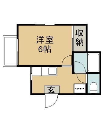 フルールメゾン 201号室 間取り