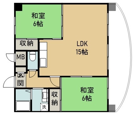 ボナール錦町 503号室 間取り