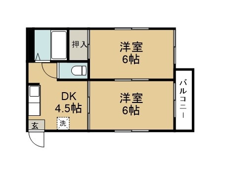 原の町マンション 間取り図