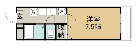 フォーレストユイ 407号室 間取り