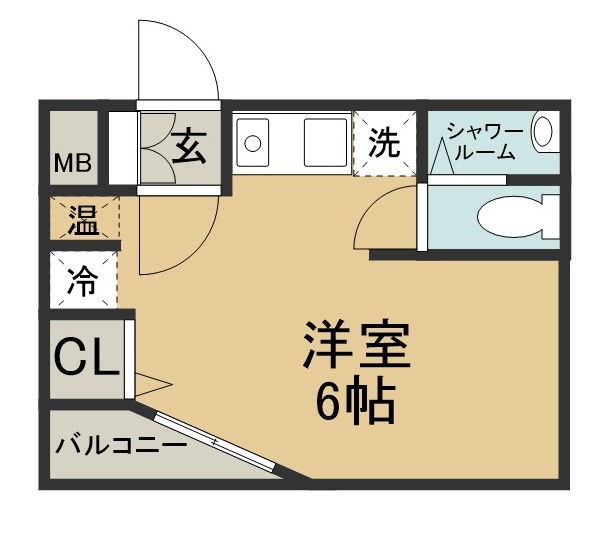 エレガンス宮町 417号室 間取り