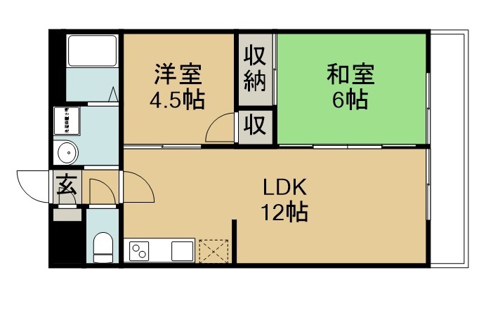 福室アベニュー 間取り図