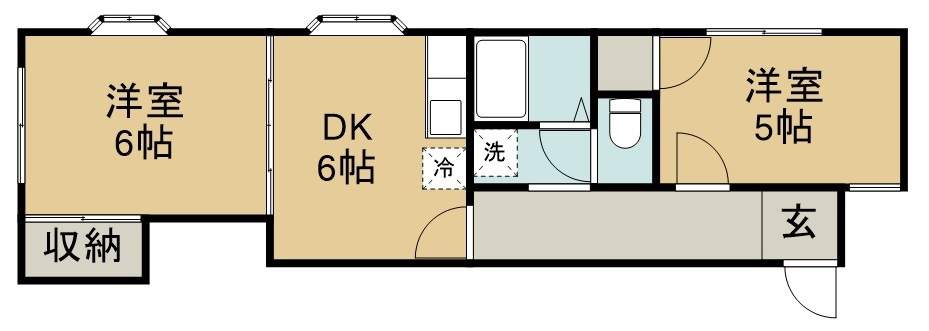 ファミールハイツ 101号室 間取り