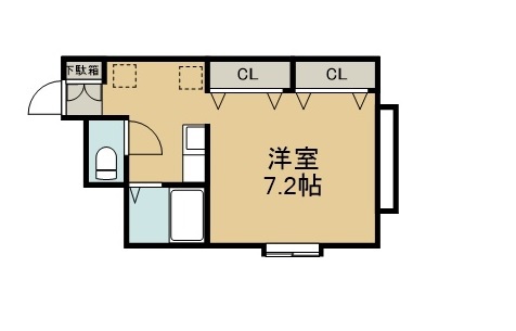 ヴィエルジェ宮町 201号室 間取り