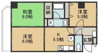 オンディーヌ 205号室 間取り